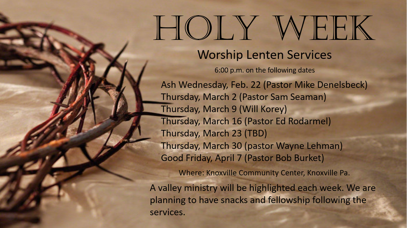 Holy Week Page
